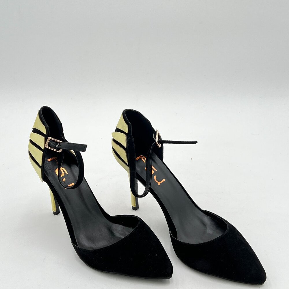 FSJ Elegant, Sexy and Feminine Pointed Toe D’Orsay Pumps  High Heels  Ankle